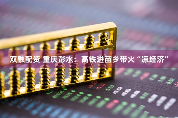 双融配资 重庆彭水：高铁进苗乡带火“凉经济”