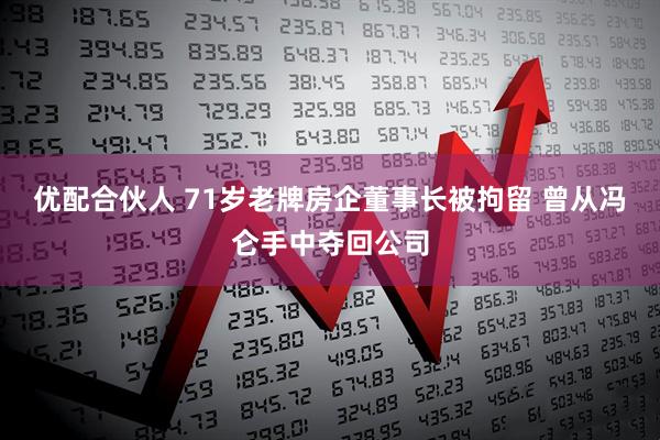 优配合伙人 71岁老牌房企董事长被拘留 曾从冯仑手中夺回公司